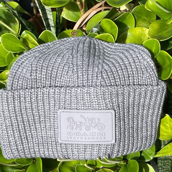 COACH Patch Beanie In Dove Grey Unisex main image 10